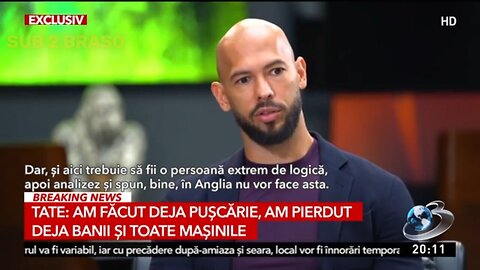 Andrew Tate - NEW interview Romanian TV 2023 (post jail release)