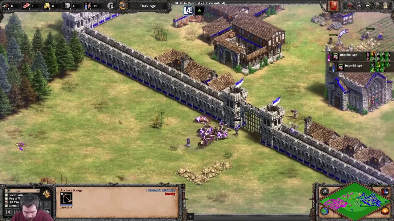 mgxiongmao (Tuetons) vs bisthebis (Britons) || Age of Empires 2: Definitive Edition