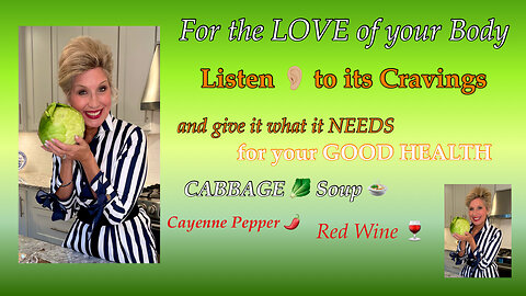 Listen👂to Your Body. It Speaks 🗣 to You & Tells You What It Needs 🥬. Feed It Accordingly 🍲