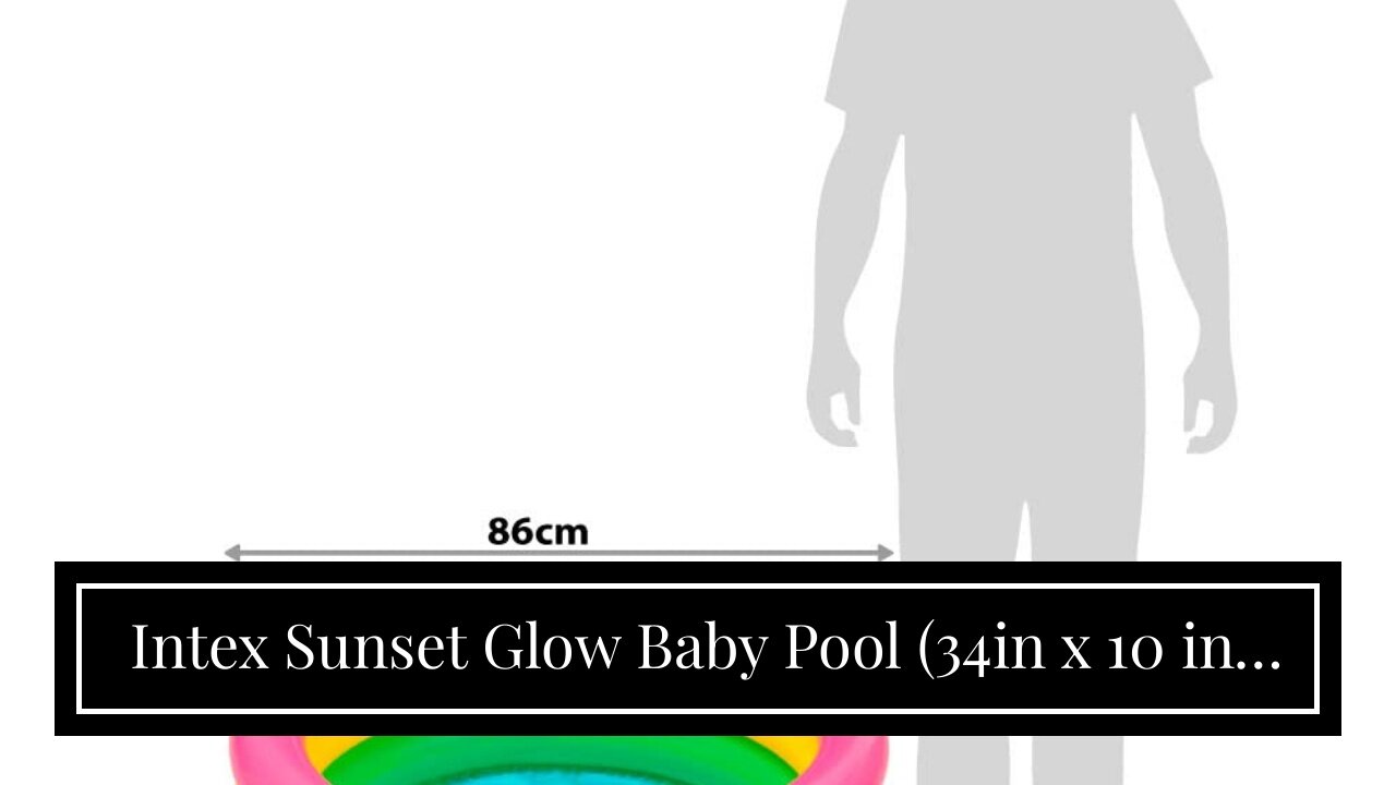 Intex Sunset Glow Baby Pool (34in x 10 in), Beige