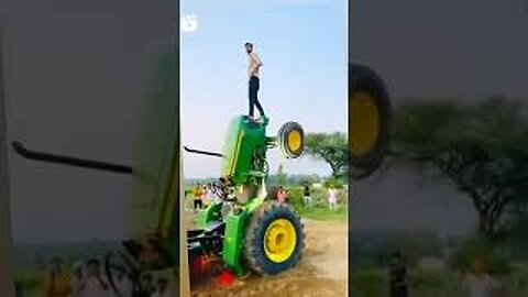 Cartoon tractor stunt short yt reels