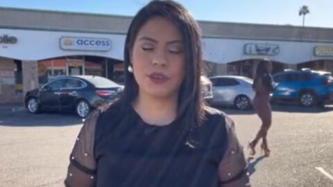 News reporter catches lizard on video