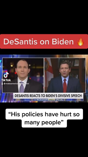 DeSantis on Joe Biden’s speech: Trump | Bongino | Bannon Biden