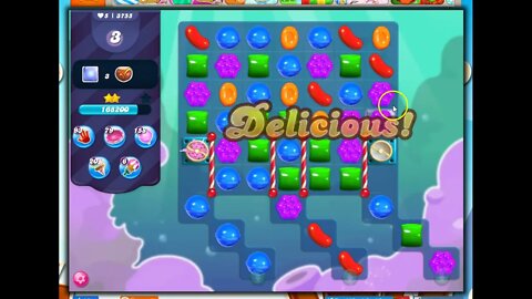 Candy Crush Level 3755 Talkthrough, 15 Moves 0 Boosters