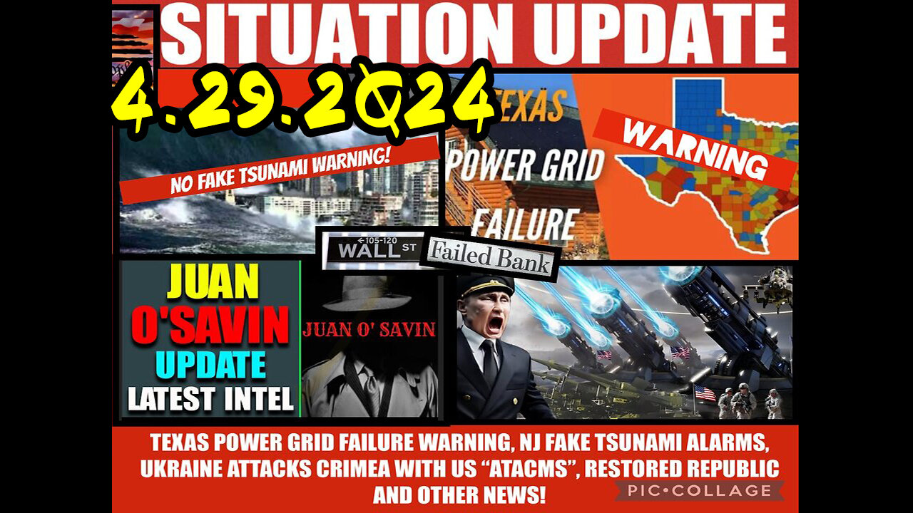 Situation Update 4-29-2Q24 ~ Q Drop + Trump u.s Military - White Hats Intel ~ SGAnon Intel