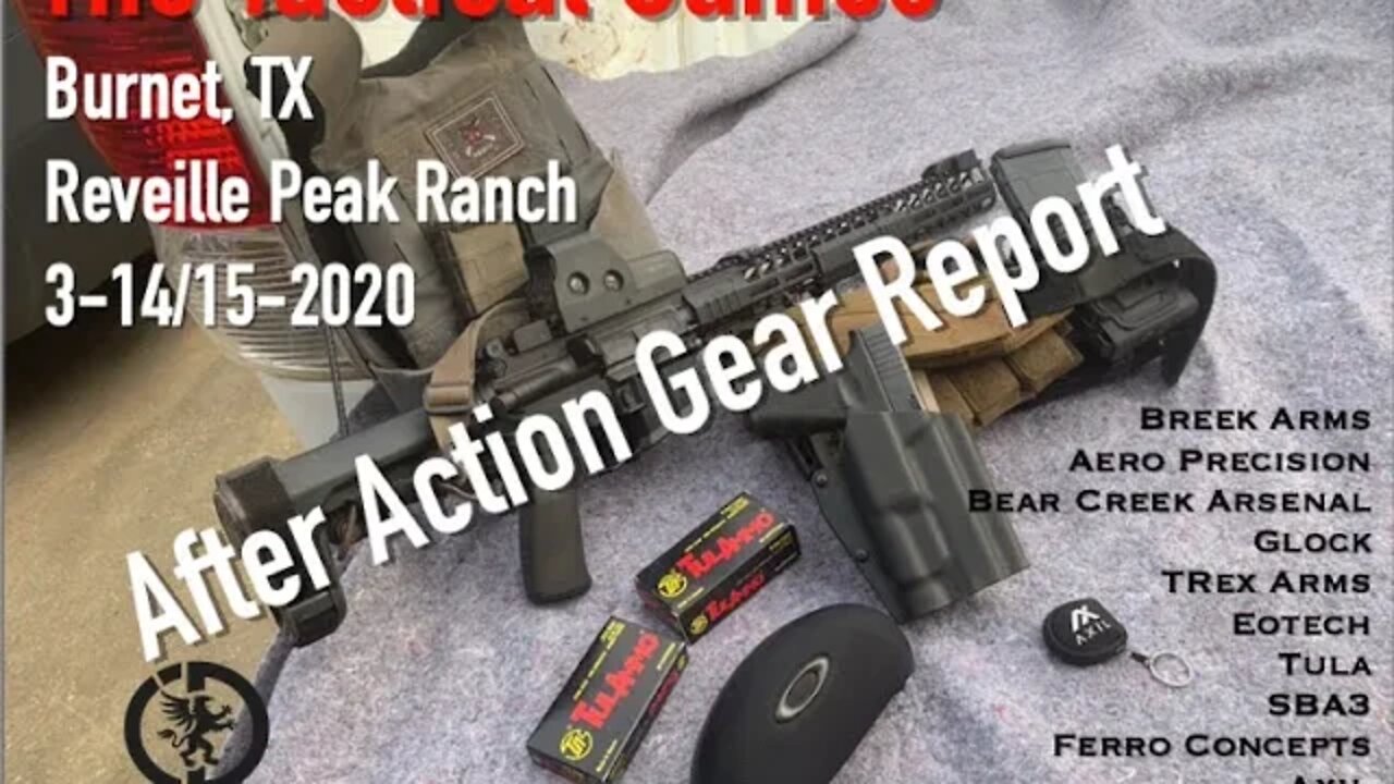 After Action Report, TTG 2020 Burnet TX