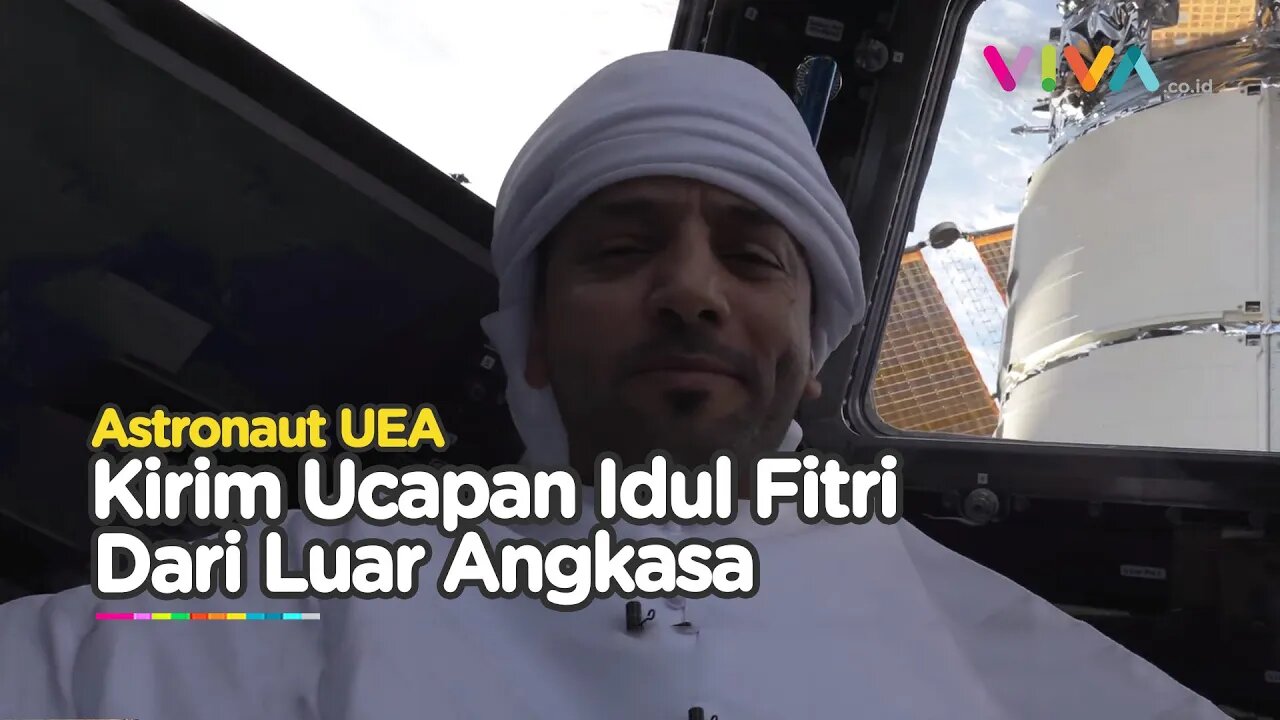 LANGKA! Video Ucapan Selamat Idul Fitri Ini Dikirim dari Luar Angkasa