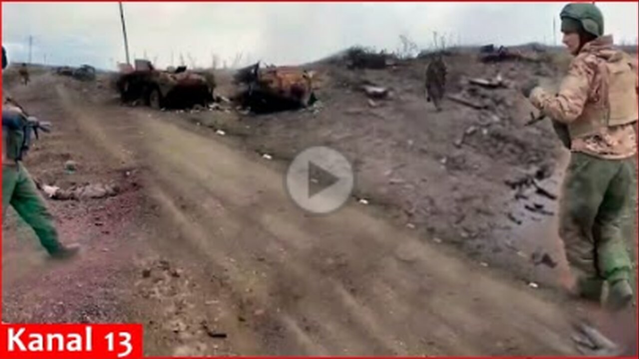 "Our c*rpses are scattered on road"- Russian soldiers show their equipment destroyed on "death road"