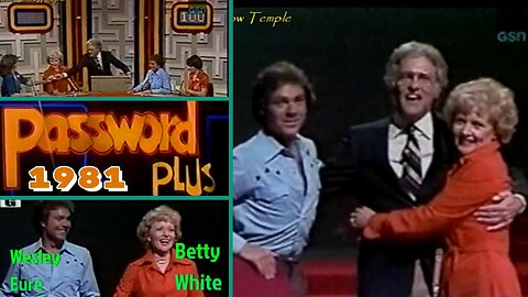 Betty White, Wesley Eure, Tom Kennedy | Password Plus (1981) | Full Episode | Game Shows
