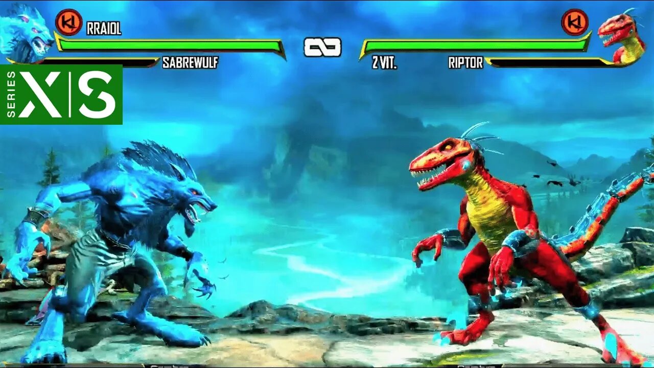 Sabrewulf vs Riptor (Very Hard) - Killer Instinct