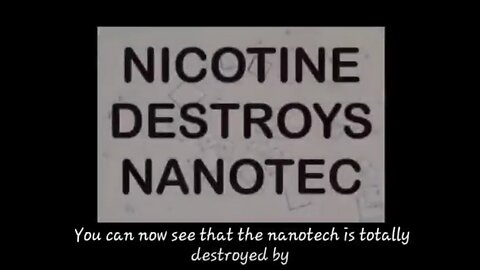 Nicotine in its purest form destroys nanotechnology & spike proteins