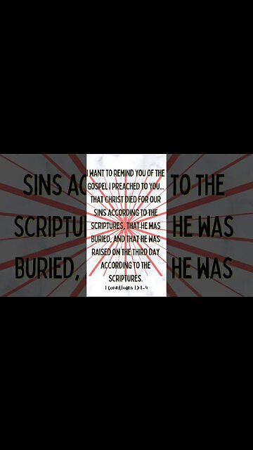 1 Corinthians 15:1-4 #shorts
