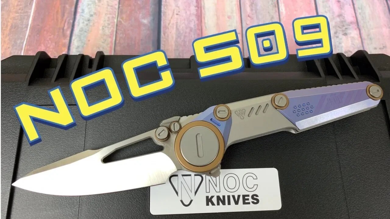 NOC S09P titanium framelock /Includes Disassembly/ Otherworldly design/Big..Beastly & Badass !!