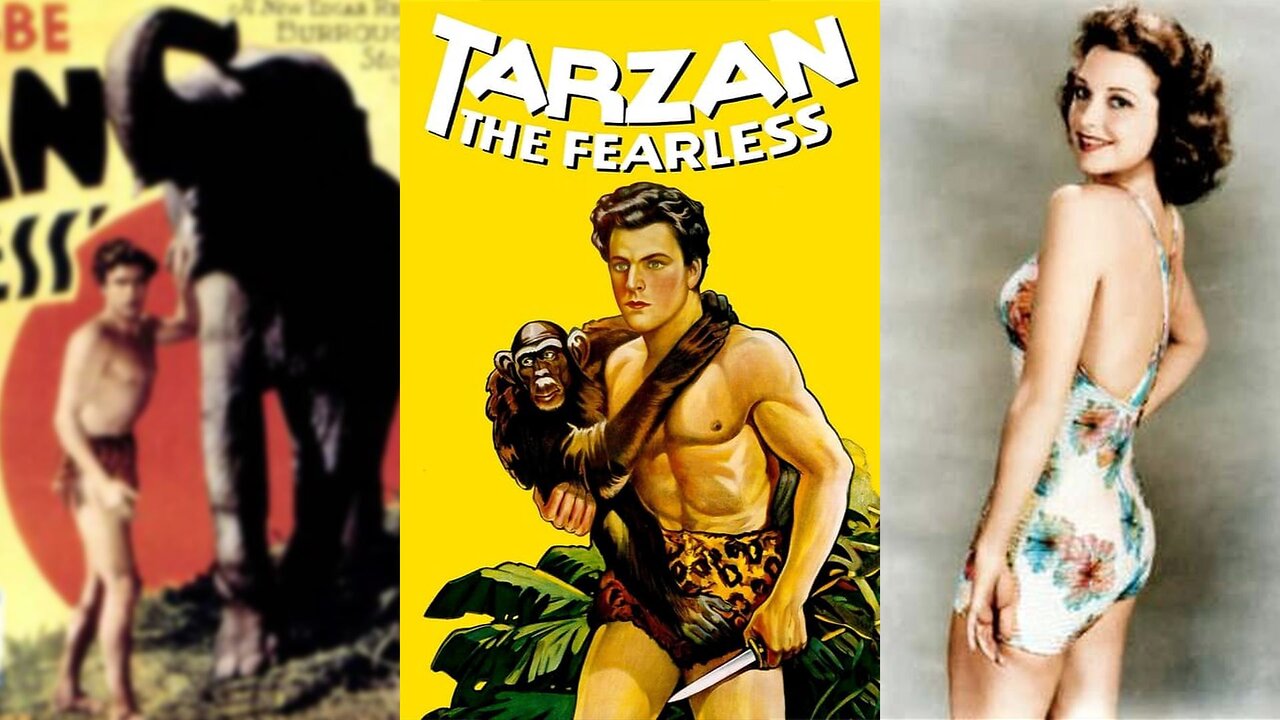 TARZAN DER FURCHTLOSE (1933) Buster Crabbe, Julie Bishop und Edward Woods | Abenteuer | FARBIERT