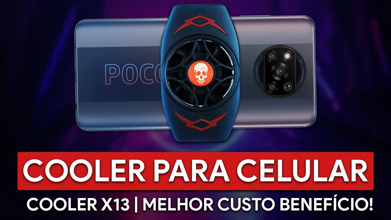 COOLER PARA CELULAR BARATO COM ÓTIMO CUSTO BENEFÍCIO! | COOLER GAMER X13 + TESTES