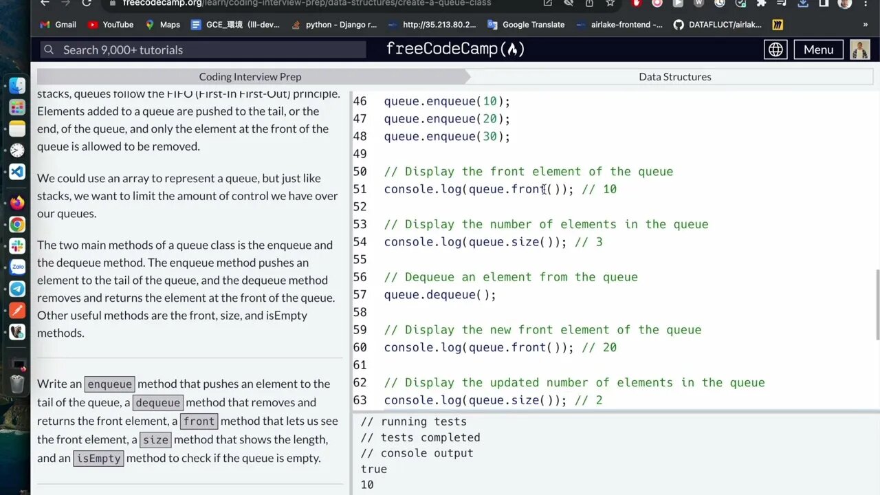 Challenge #27 Create a Queue Class