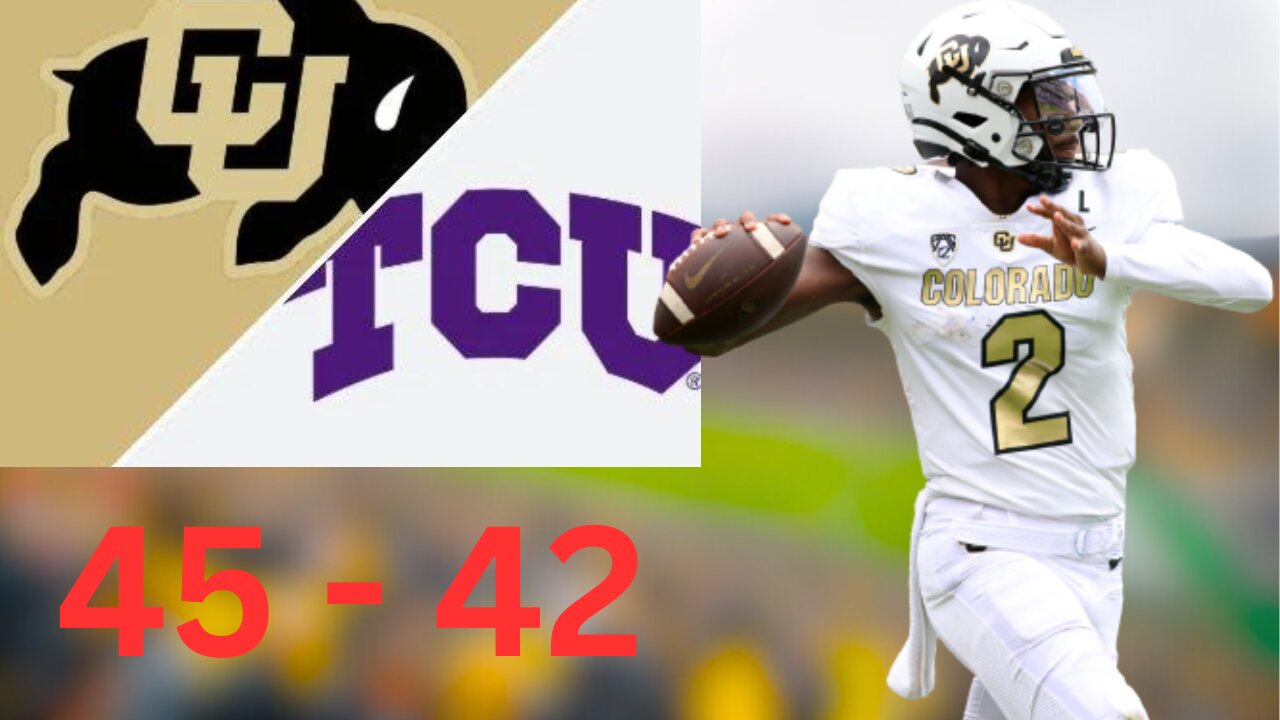 Colorado QB Shedeur Sanders vs TCU Highlights