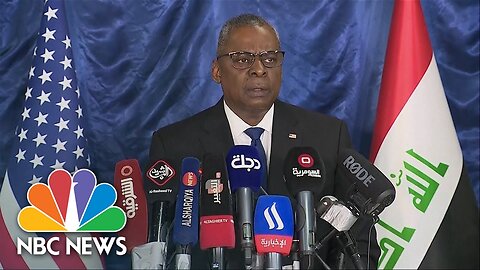 U.S. remains committed to fighting ISIS, Austin says during Baghdad trip