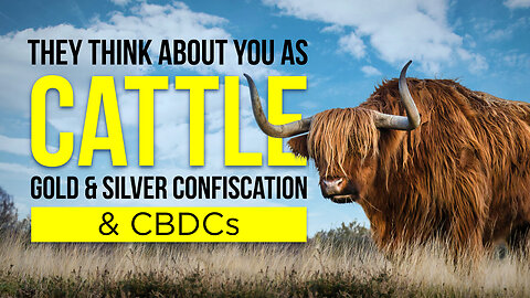 They think about you as cattle - gold and silver confiscation and CBDCs