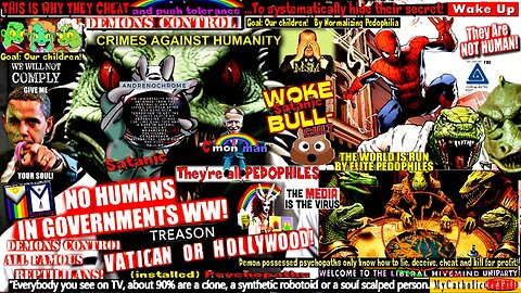 The Installed Elite Are Not Human! These Pedophiles’ Greatest Fear - 'Exposure’ (MyCatholicRedPill)