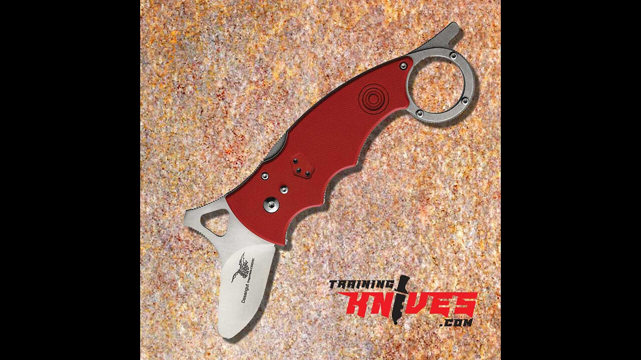 CSSD/SC Bram Frank Design Desangut 8Cr13MoV Red G10 Training Drone Karambit CSSD33