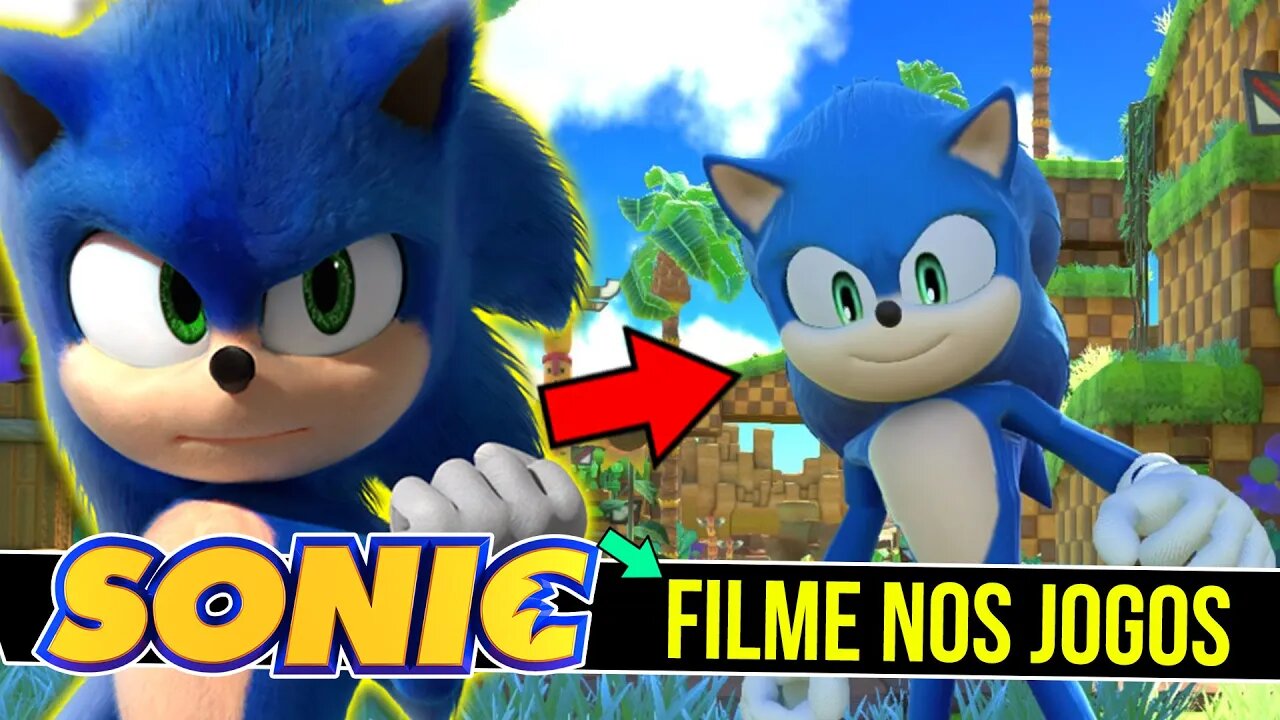 Sonic do Filme é diferente dos Jogos ?! - Sonic o Filme nos Jogos #shorts