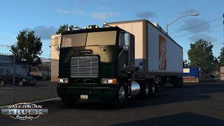 ATS Gameplay | Freightliner FLB | Kennewick WA to Lewiston ID | Empty Pallets 26,767lb