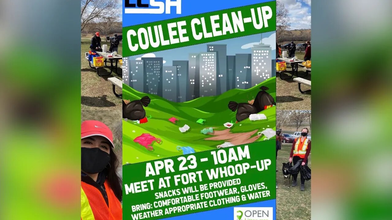 Coulee Cleanup Planned By Lethbridge College Students' Association - April 22, 2022 - Micah Quinn