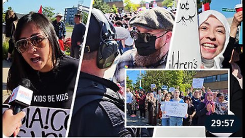 Parents protest against classroom gender ideology, clashing with counter-protesters in Hamilton!