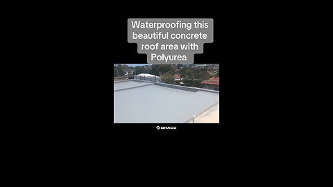 Waterproofing this beautiful concrete roof area with Polyurea