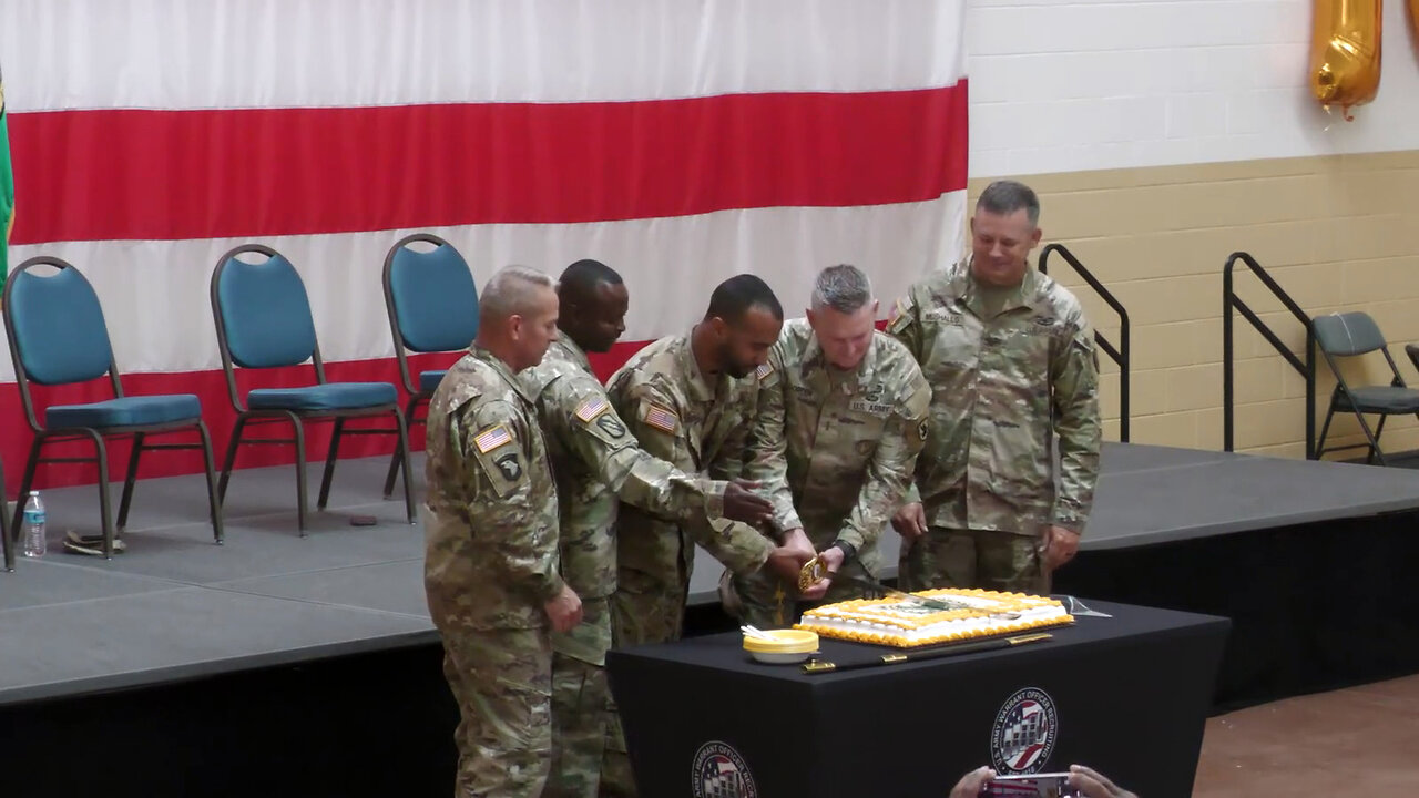 105th Warrant Officer Birthday Cake Cutting Ceremony