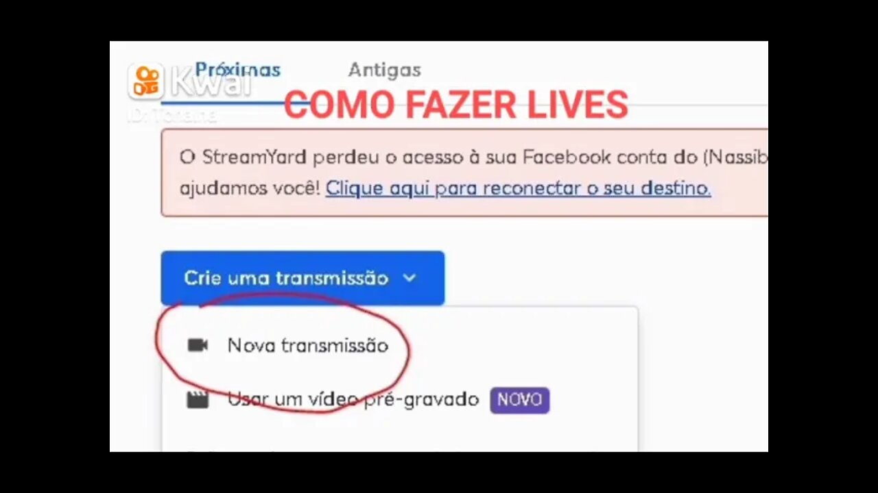 comece a fazer lives hoje #livestream #streamyards