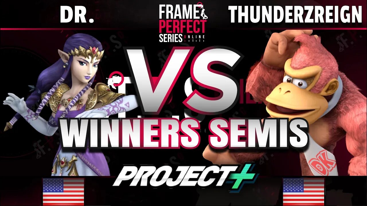 FPS5 Online - Dr. (Zelda) vs. P- | ThundeRzReiGN~ (Donkey Kong) - Project+ Winners Semifinals