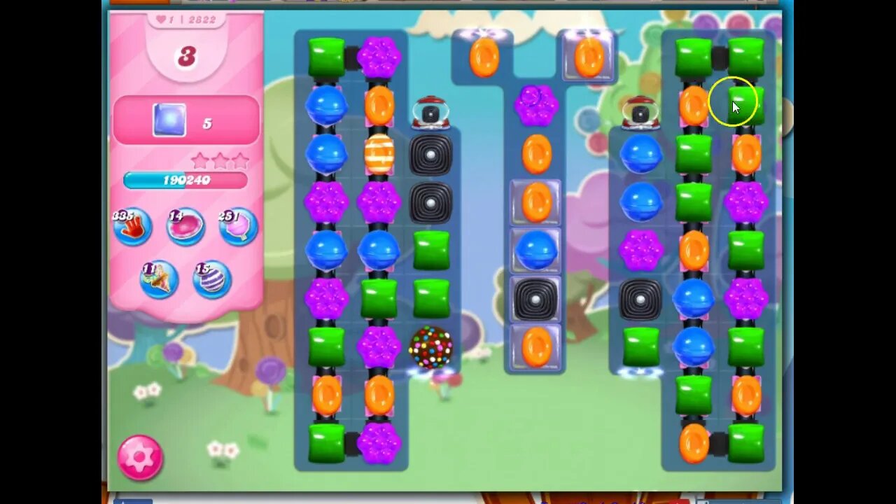 Candy Crush Level 2822 Talkthrough, 25 Moves 0 Boosters