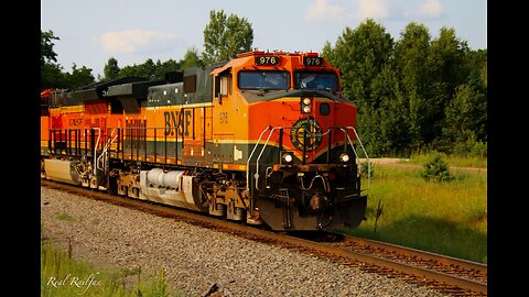 Rainbow, Coke Train, BNSF H1 and Fakebonnet - Hinckley Sub