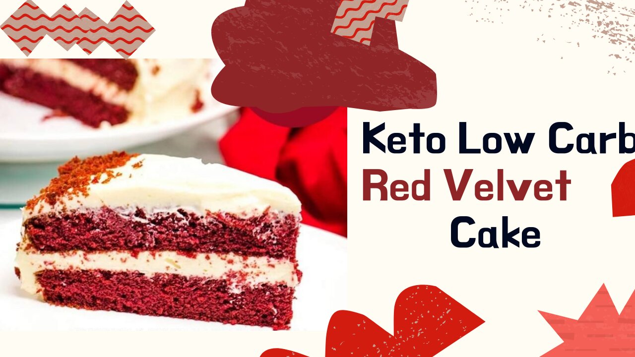 Keto Low Carb Red Velvet Cake