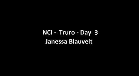 National Citizens Inquiry - Truro - Day 3 - Janessa Blauvelt Testimony