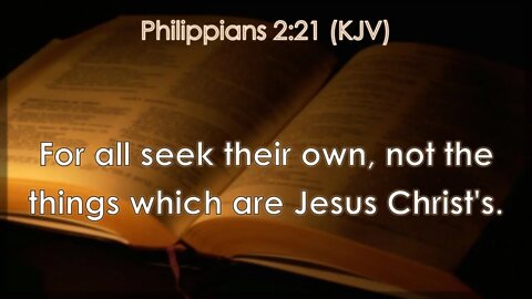Sunday Morning, July 31st - For All Seek Their Own...