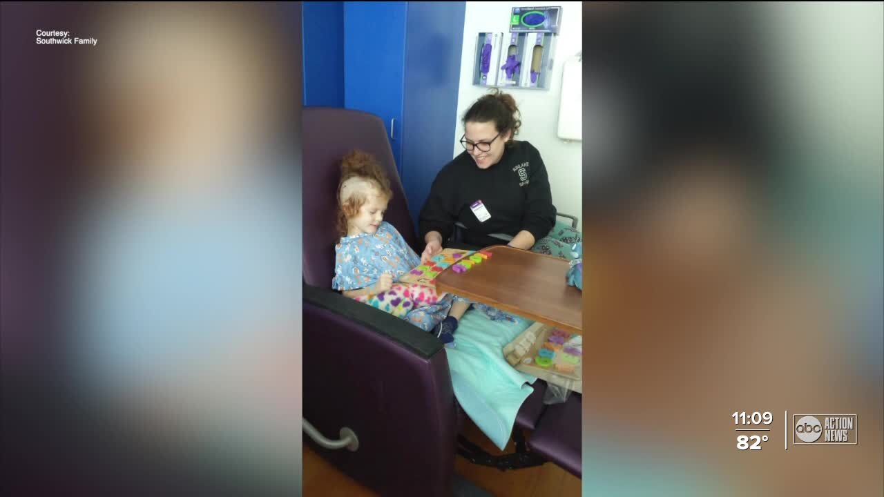 4-year-old Pasco County girl battles medulloblastoma