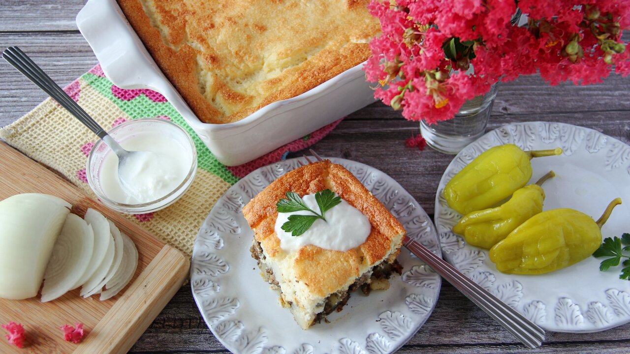 Bulgarian Potato and Meat Moussaka (No Eggplant)