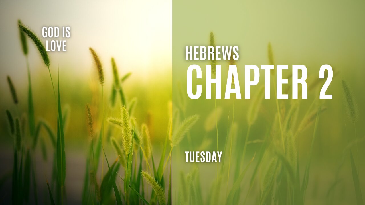 Hebrews Chapter 2 Tuesday