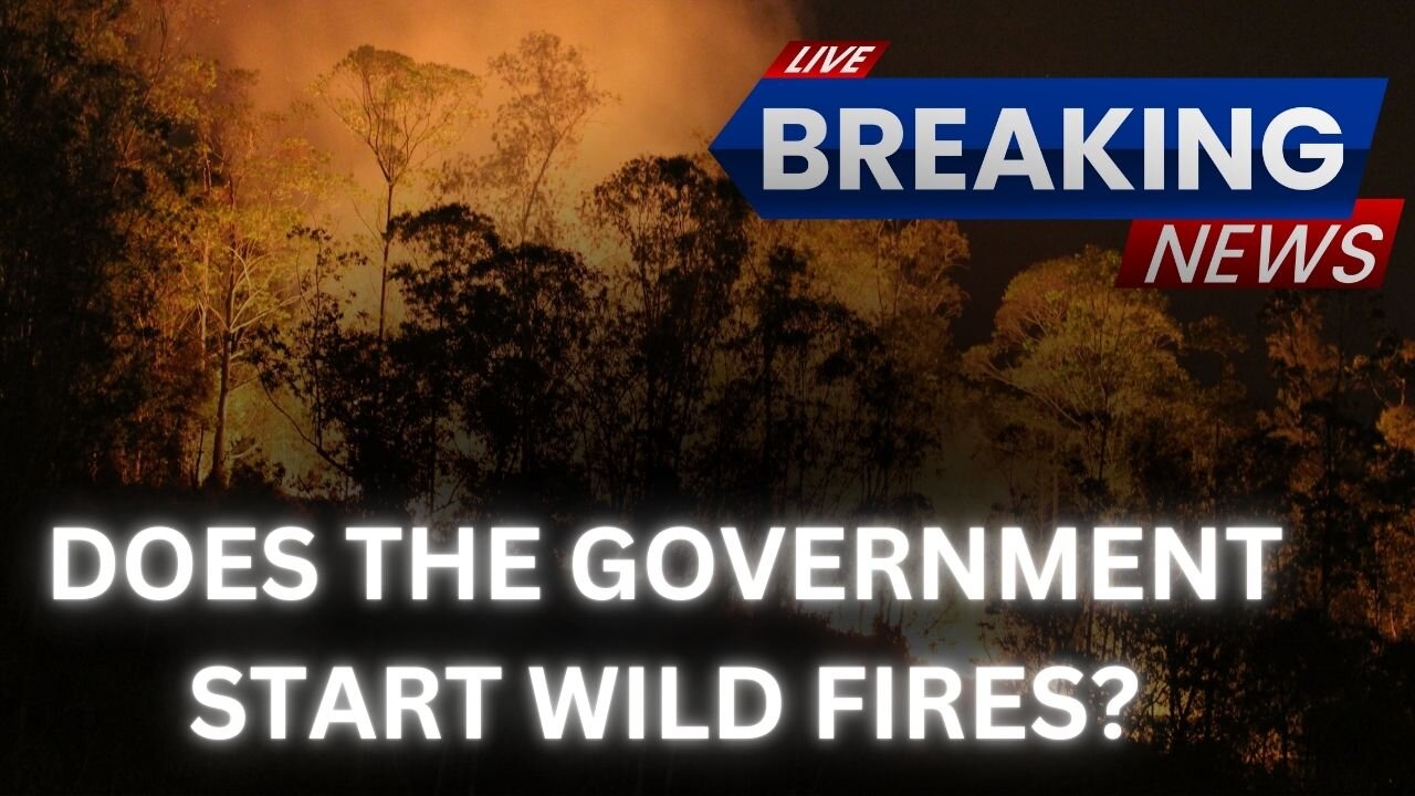 IS THE GOVERNEMENT STARTING WILDFIRE AND BLAMING CIVILIANS?