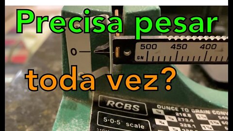 Recarga | Pesar a pólvora a cada ciclo do polvorímetro é necessário?