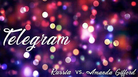 TELEGRAM Russia vs. Amanda Gifford, Rob Mercury & Mixx - South Africa 18 Feb 2023