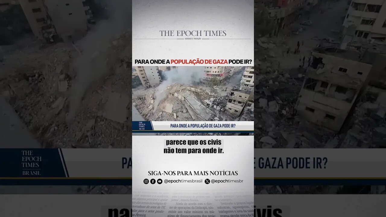 Para onde a população de Gaza pode ir?