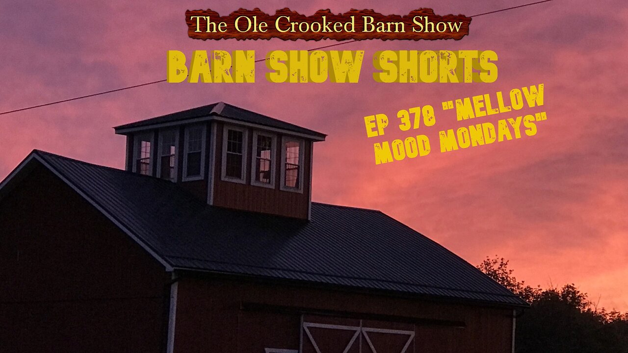 “Barn Show Shorts” Ep. #378 “Mellow Mood Mondays”