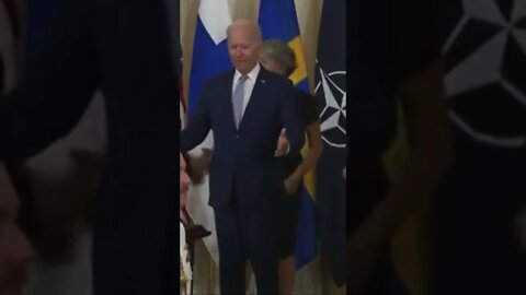 Biden Smiles and Ignores Question Regarding Trump Raid