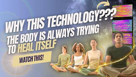 UNIFYD HEALING EESystem: Why THIS Technology? The body is ALWAYS trying to heal itself