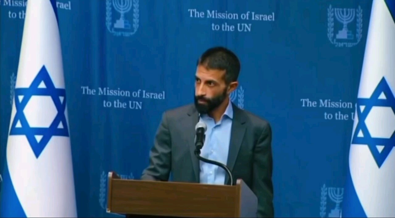 Son of Hamas founder, Mosab Hassan Yousef, speaks against Hamas at The Mission of Israel to the UN.