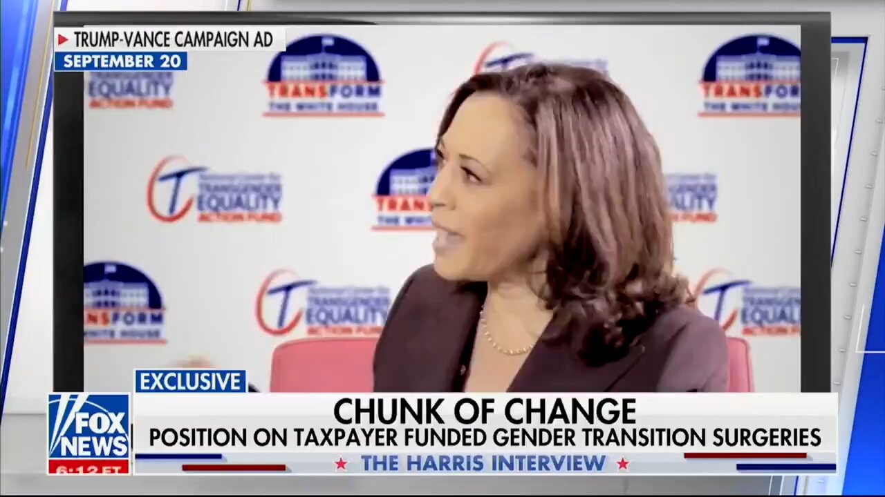 Baier Asks Kamala About Taxpayer-Funded Gender Surgeries—She Claims It's Trump Who Supports That!